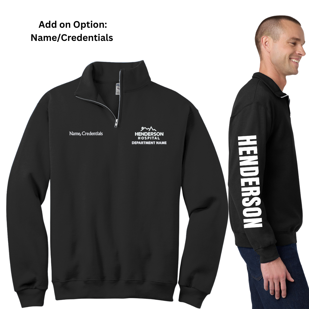 Lab/Phlebotomy Dept. 1/4 Zip Pullover - Henderson Hospital