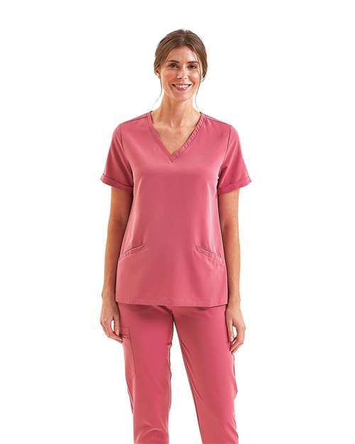 Women's Invincible V-Neck Stretch Scrub Top