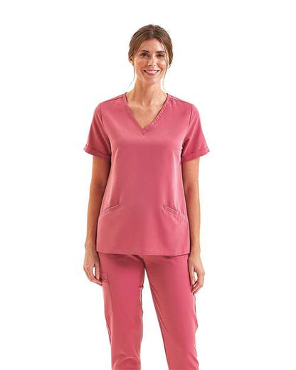Women's Invincible V-Neck Stretch Scrub Top