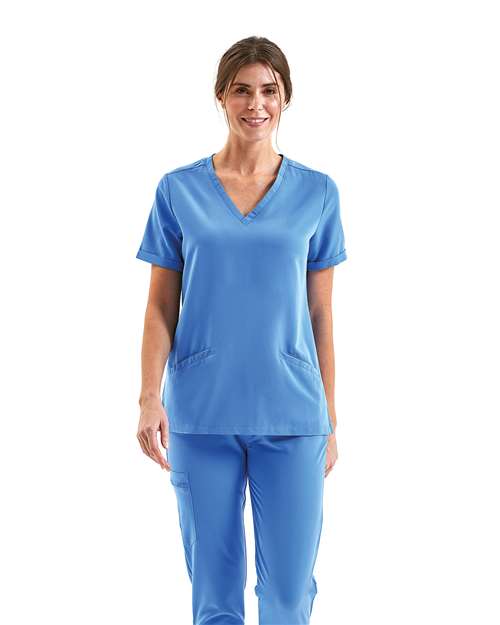 Women's Invincible V-Neck Stretch Scrub Top
