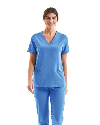 Women's Invincible V-Neck Stretch Scrub Top