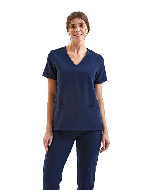 Women's Invincible V-Neck Stretch Scrub Top