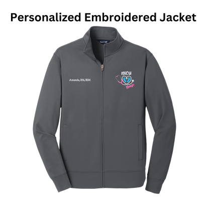 NICU Nurse Full Zip Jacket - Personalized