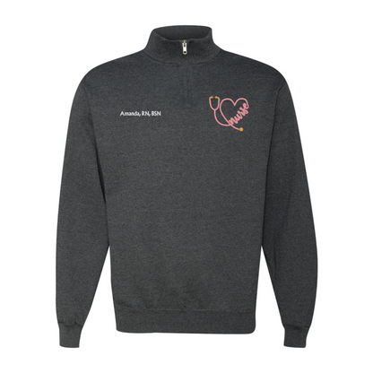 Nurse Custom Sweater 1/4 zip up