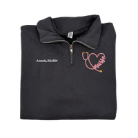Nurse Custom Sweater 1/4 zip up