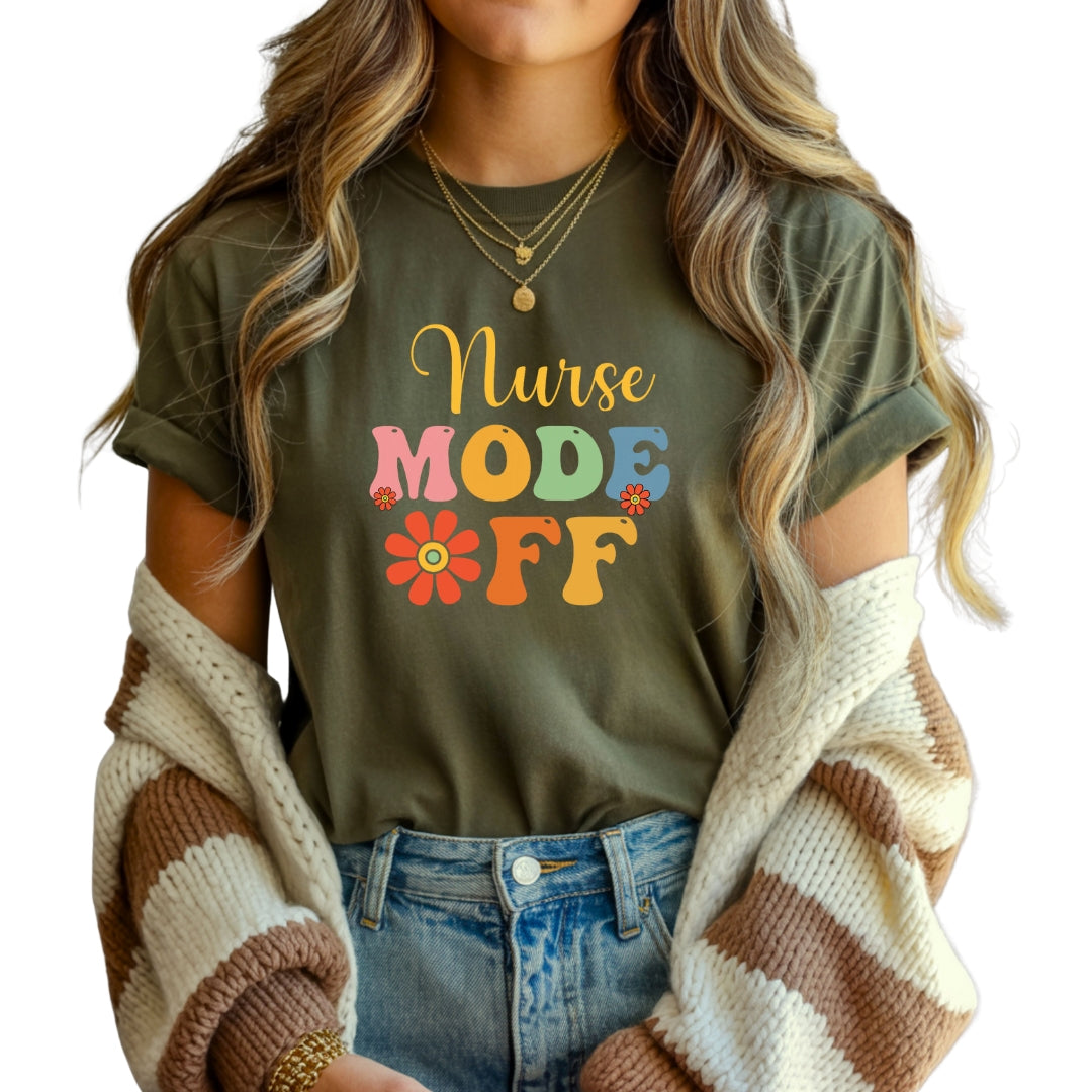 Nurse Mode Off – Retro Vintage T-Shirt