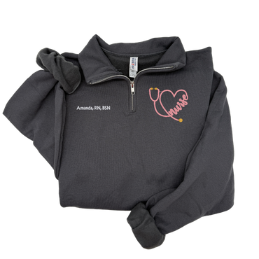 Nurse Custom Sweater 1/4 zip up