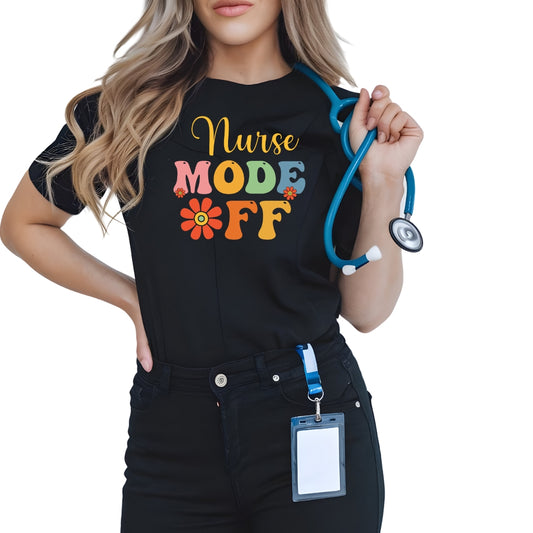 Nurse Mode Off – Retro Vintage T-Shirt
