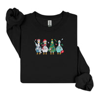 Cozy Nurse Christmas Sweater – Embroidered Goose Nurses Crew