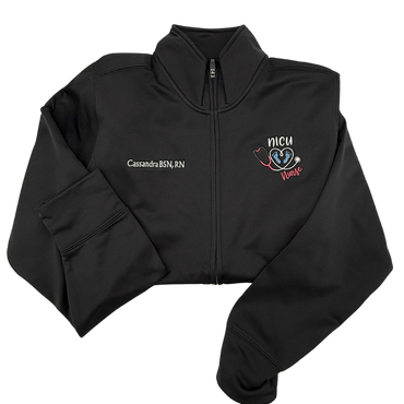 NICU Nurse Full Zip Jacket - Personalized