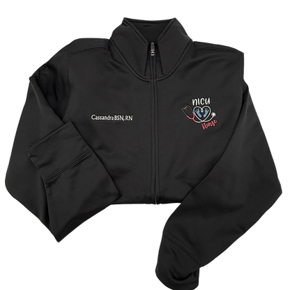 NICU Nurse Full Zip Jacket - Personalized