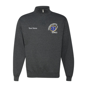 Emergency Medical Services Logo Sweater Custom 1/4 zip up