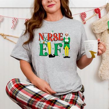 Elf Nurse – Christmas Nurse T-Shirt 🎄💉