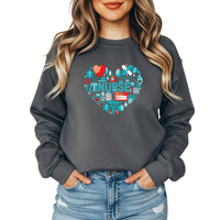 Nurse Essentials Heart Crewneck Sweatshirt ❤️🩹