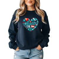 Nurse Essentials Heart Crewneck Sweatshirt ❤️🩹