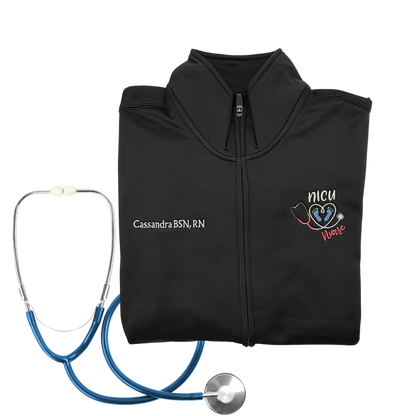 NICU Nurse Full Zip Jacket - Personalized