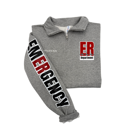 Emergency Department Quarter Zip Sweater