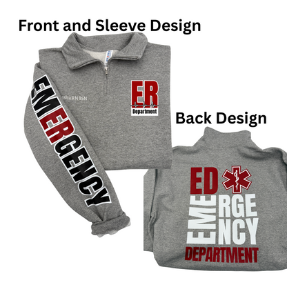 Emergency Department Quarter Zip Sweater