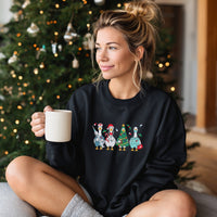 Cozy Nurse Christmas Sweater – Embroidered Goose Nurses Crew