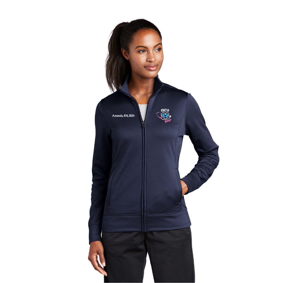 NICU Nurse Full Zip Jacket - Personalized
